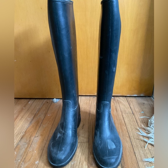 Black Tall Riding Boots - Picture 2 of 3
